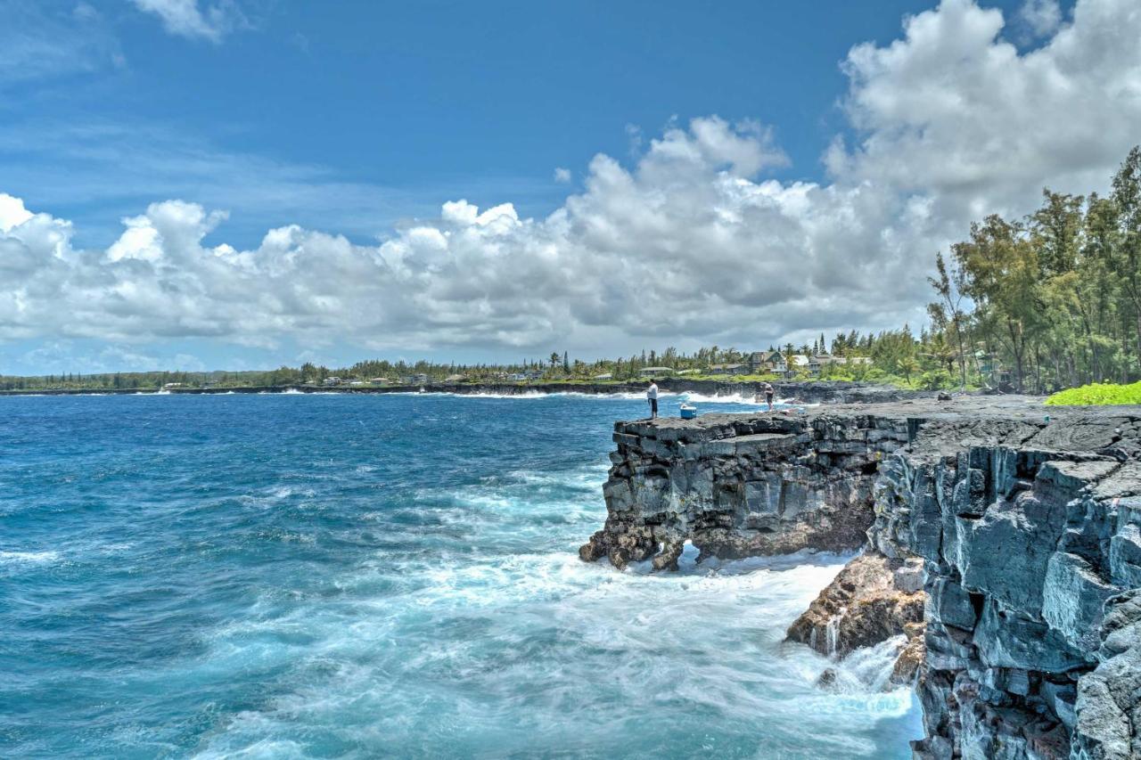 Keaau Direct Oceanfront, Big Island Home מראה חיצוני תמונה